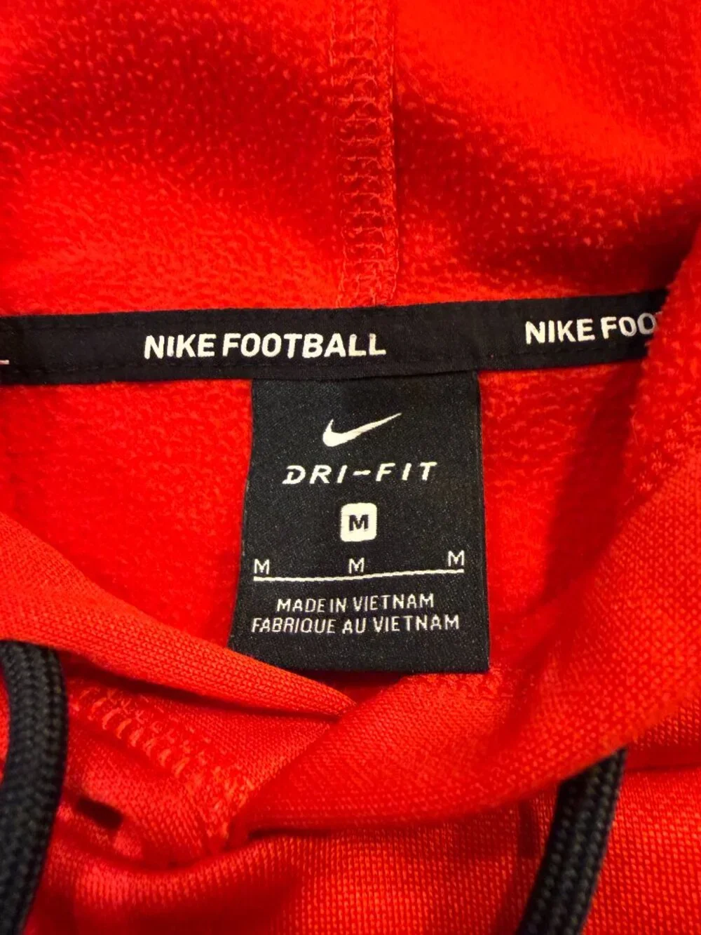 Nike Football Dri-Fit Fleece Hoodie Sweatshirt SZ M